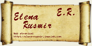 Elena Rusmir vizit kartica